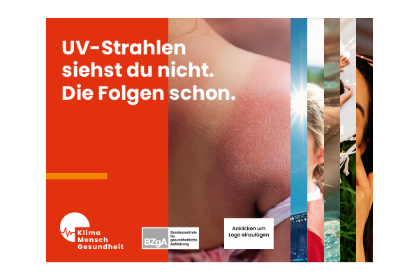 Individualisierbare Online-Banner zum Thema Hitzeschutz