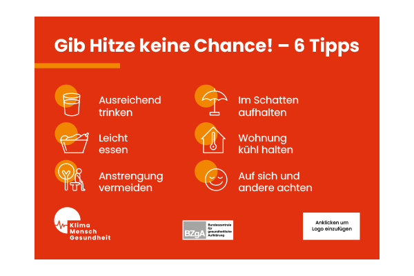 Sechs Tipps zum Hitzeschutz